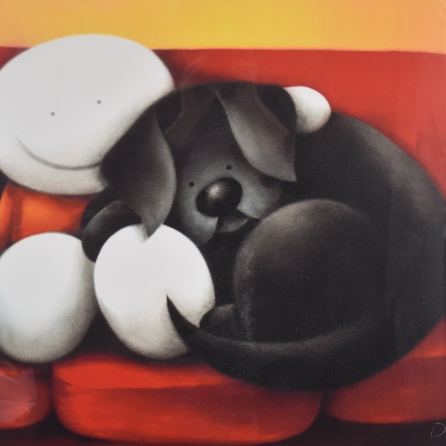Doug Hyde Signed Limited Edition (88150) Print 'A Great Night In' Sold Ś580