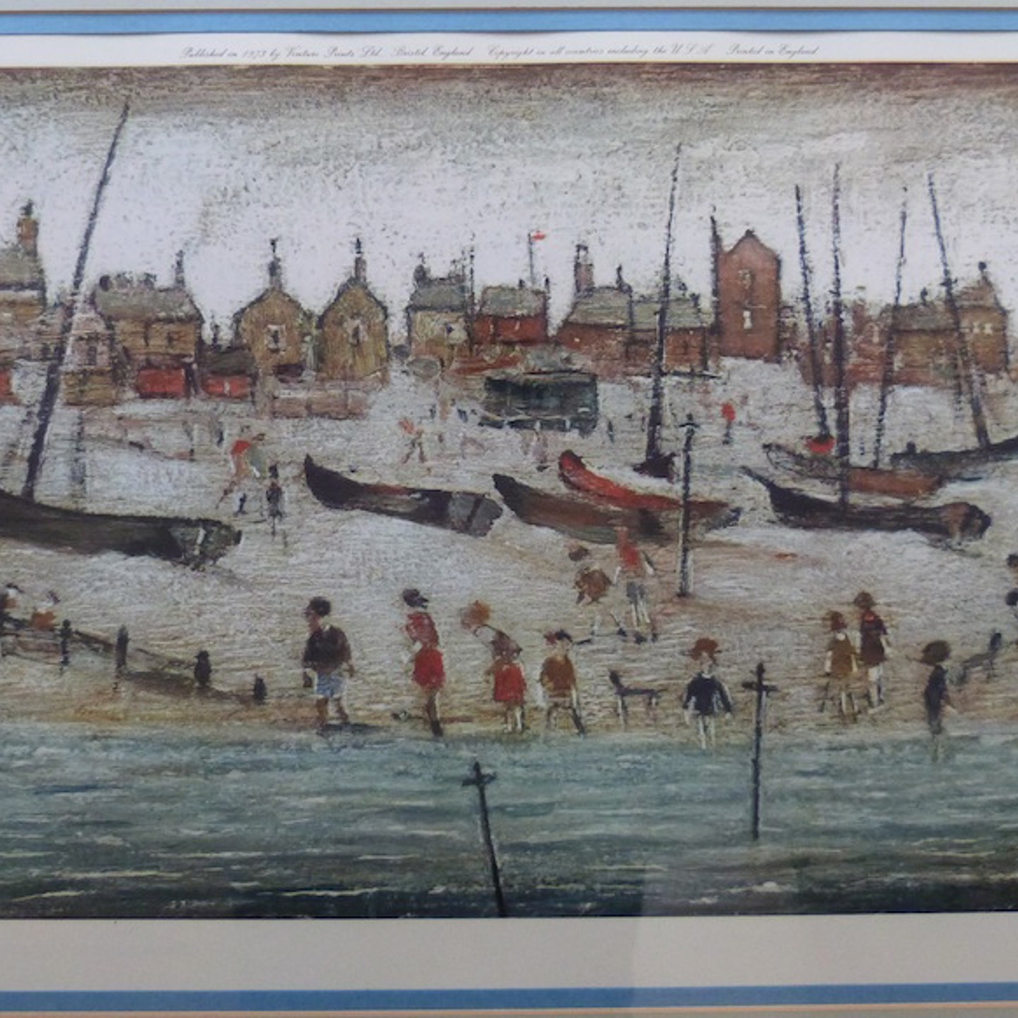Lawrence Stephen Lowry R.A (1887 1976) Print 'The Beach, Deal' Signed In Pencil By Lowry Ś3200