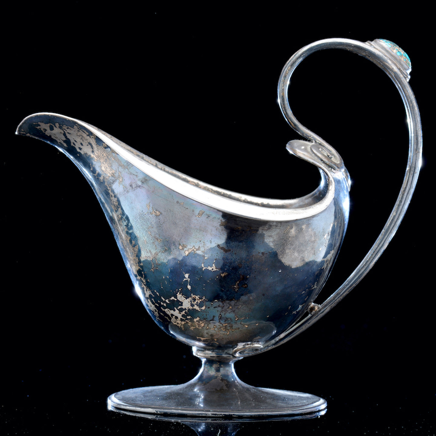 A Silver Sauce Boat By Omar Ramsden. Sold For £2,700