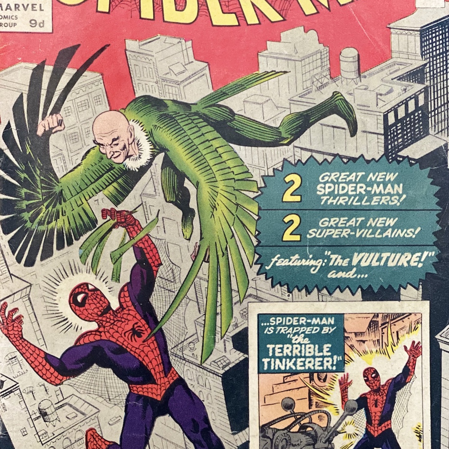 Marvel Comic The Amazing Spider Man #2 First Appearance Of The Vulture, 1963 Sold Ś600