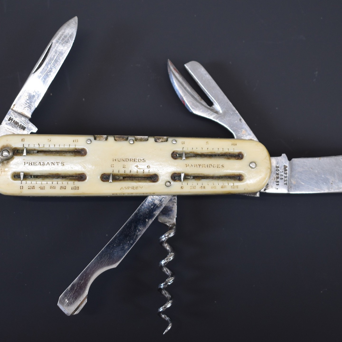 Asprey Of London Pocket Multi Tool With Butt Markers And Game Counters Sold £700