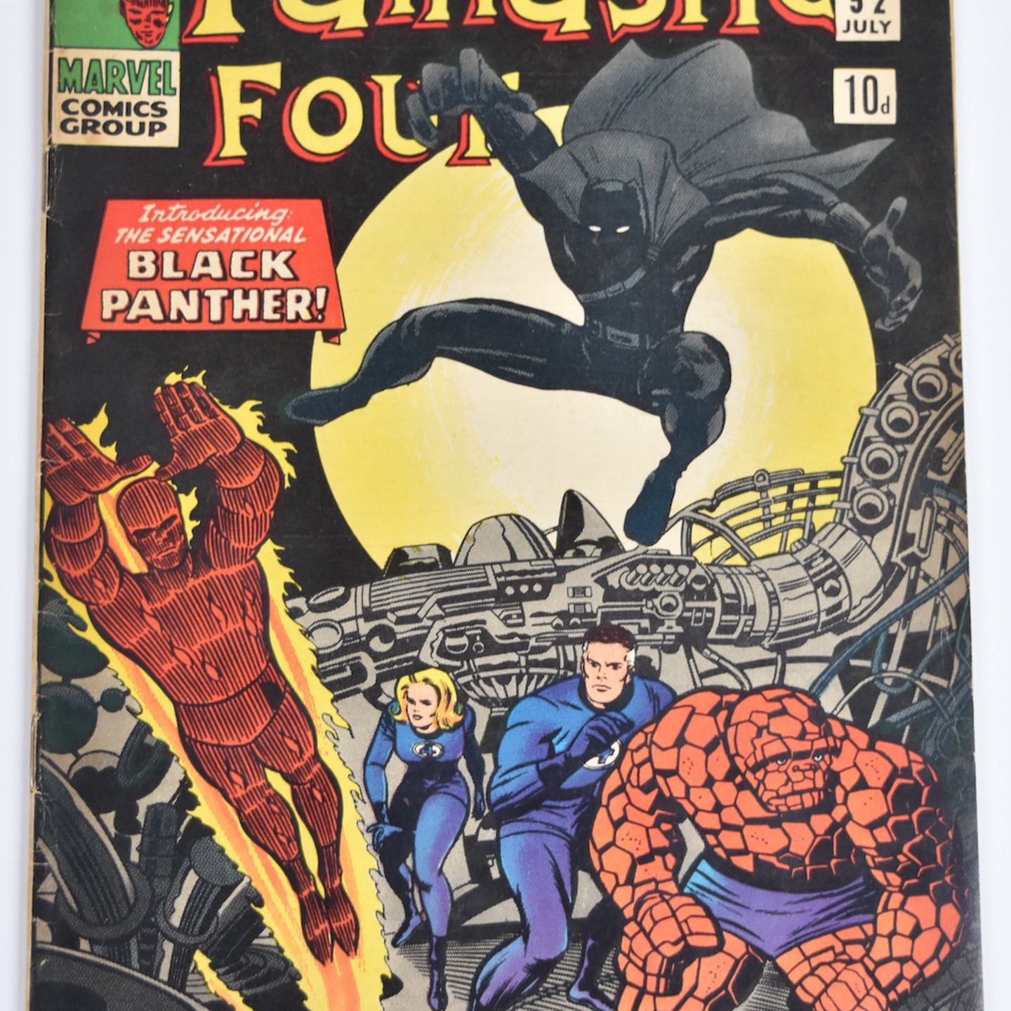 Fantastic Four Issue #52 By Marvel Comics, First Appearance Of Black Panther. HAMMER Ś360
