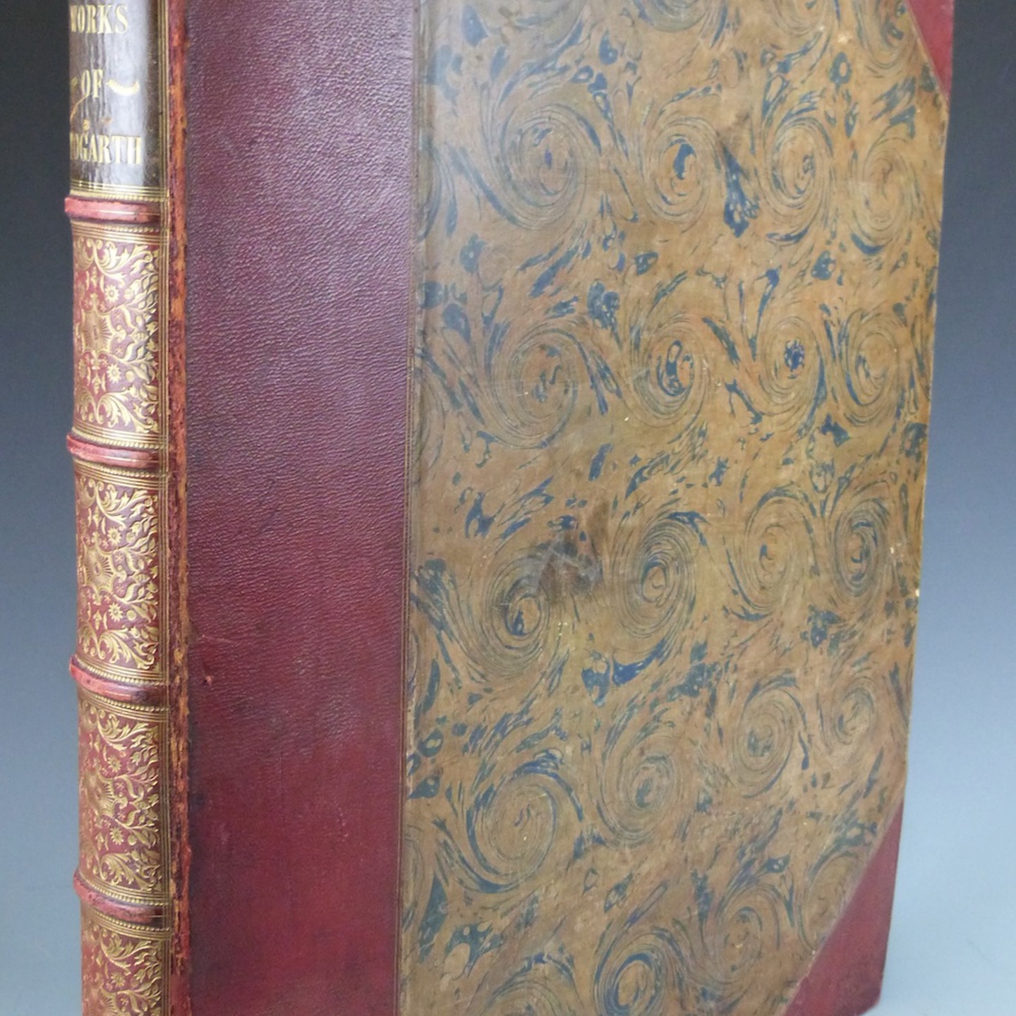 The Works Of William Hogarth, From The Original Plates Restored By James Heath Esq, R.A; Printed For Baldwin And Cradock (C.1830S) Elephant Folio Bound In Half Leather With Ma HAMMER £800