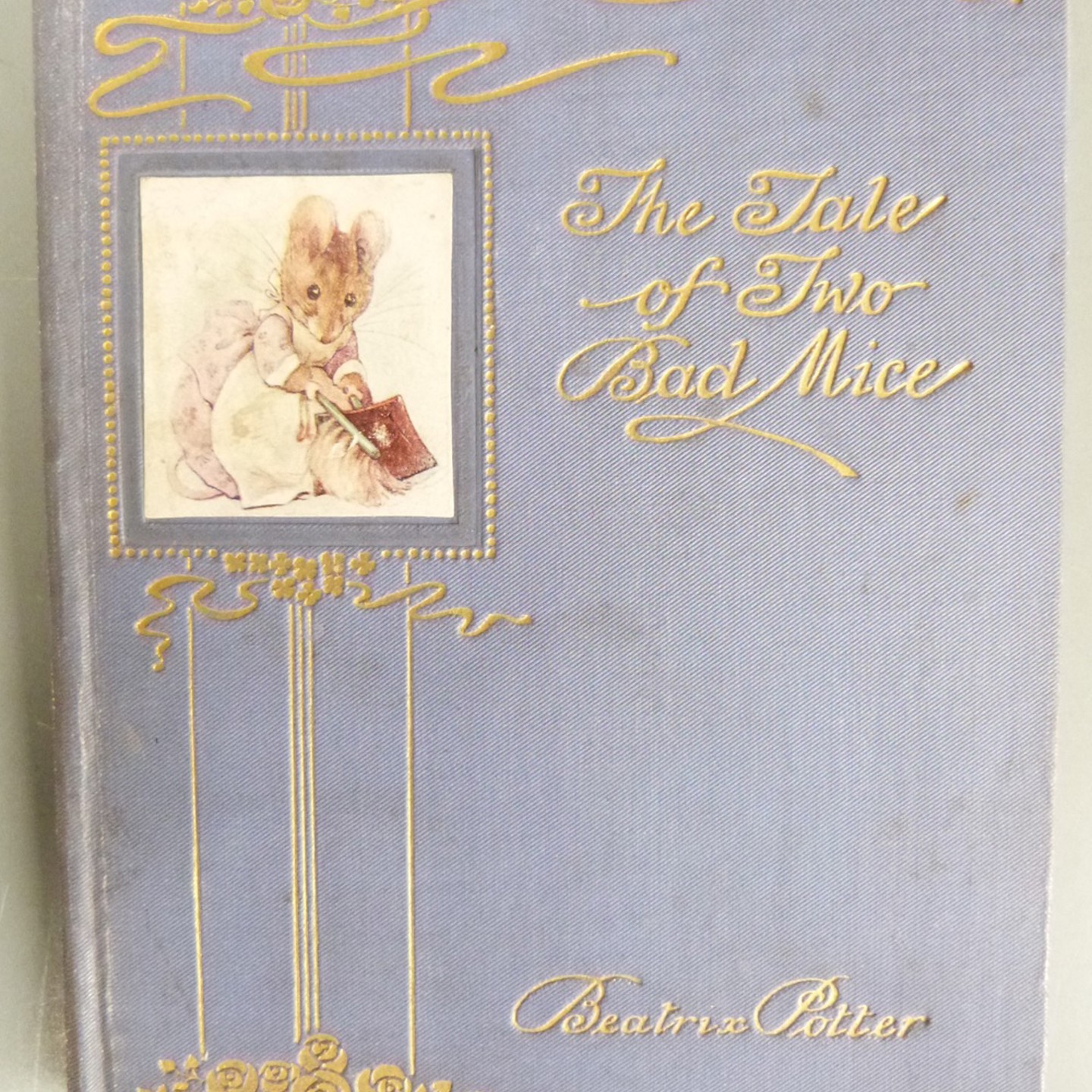 Beatrix Potter The Tale Of Two Bad Mice, London Frederick Warne & Co. 1904 First Edition With Coloured Plates, Deluxe Edition Bound In Cloth With Gilt Decoration And Lettering HAMMER £600