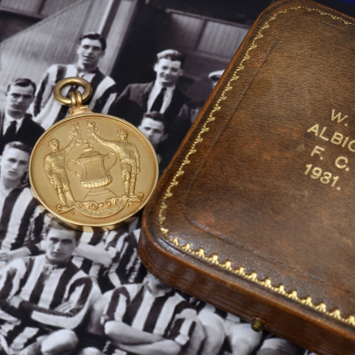 FA Cup winners medal from 1931 awarded to E Smith assistant secretary of West Bromwich Albion