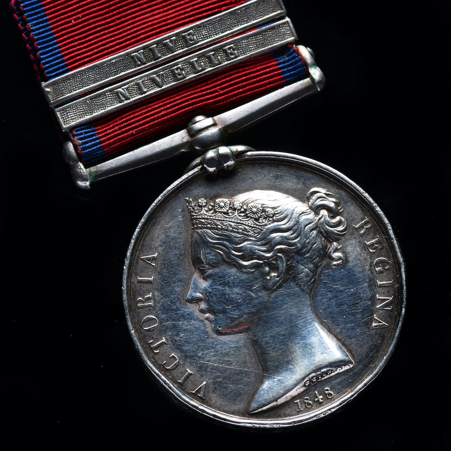 British Army Military General Service Medal With Clasps For Nivelle And Nive Sold £790