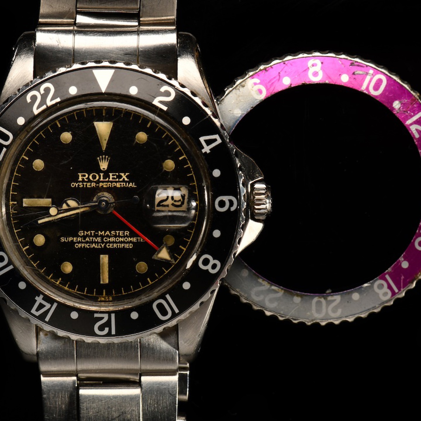 Rolex Oyster Perpetual GMT Master Wristwatch, Sold For £19,400