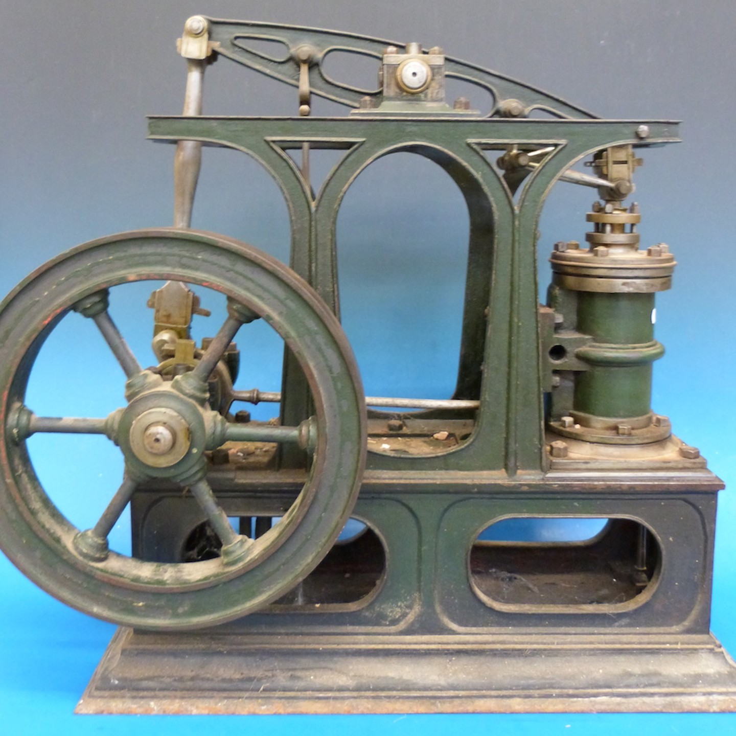 A Large Model Live Steam Beam Engine. Sold For £2,400