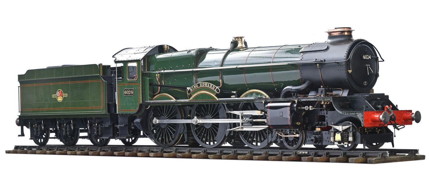 Exhibition standard 7¼ inch gauge 1.5 inch to the foot live steam 4-6-0 British Railways, ex GWR tender locomotive King Edward I No 6024