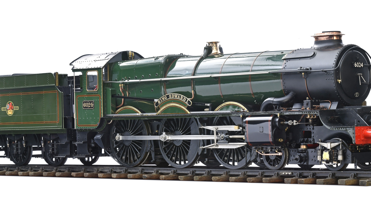 Exhibition standard 7¼ inch gauge 1.5 inch to the foot live steam 4-6-0 British Railways, ex GWR tender locomotive King Edward I No 6024