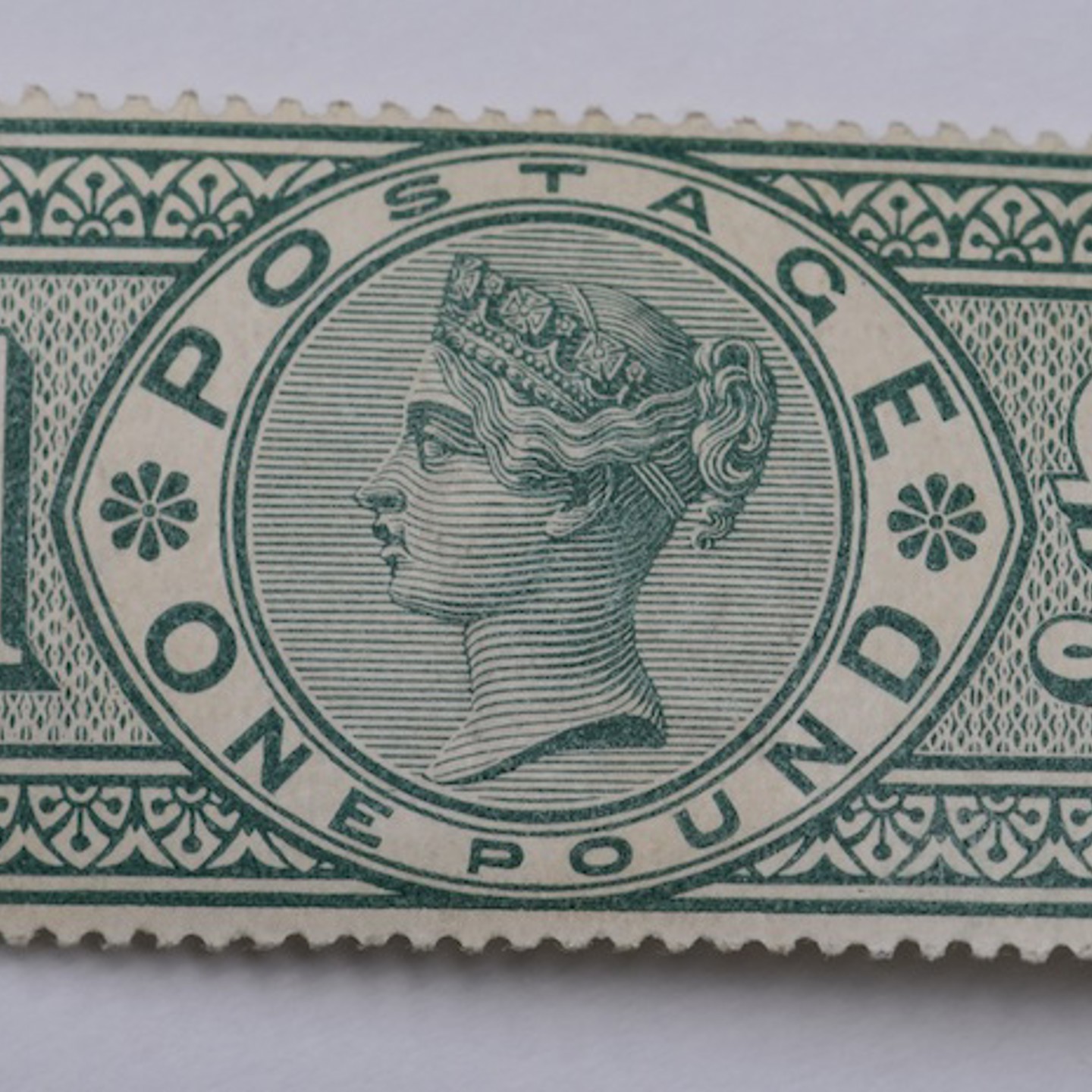 GB 1887 Queen Victoria £1 Green SG212 UM Example HAMMER £850