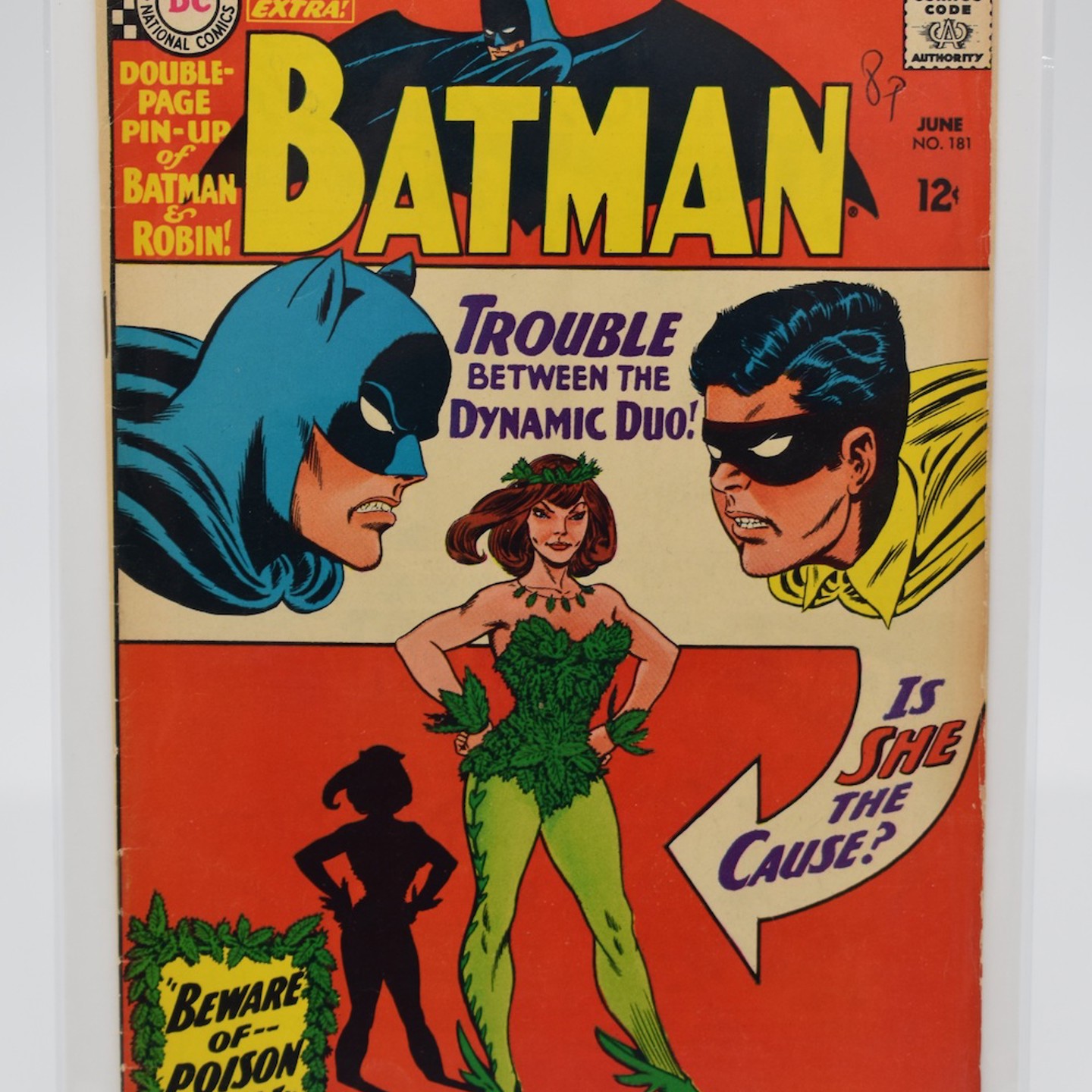 Batman Issue #181 By DC Comics 1St Appearance Of Poison Ivy With Pin Up, June 1966 HAMMER Ś550