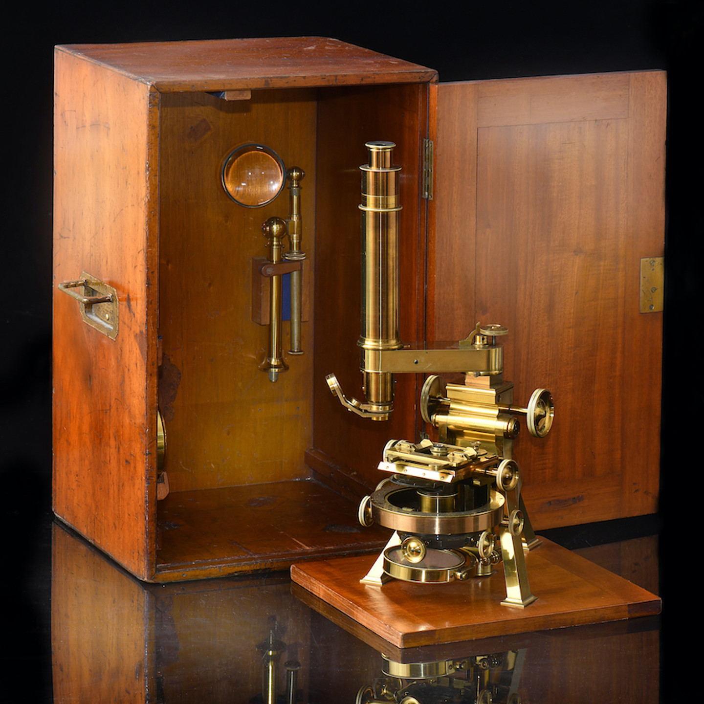 Powell & Lealand Victorian Brass Microscope Sold £6,000