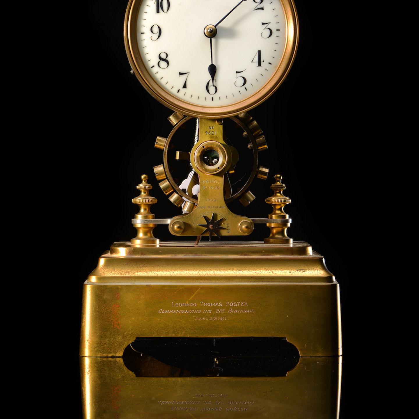 An Electric Eureka Clock Co Ltd London Mantle Clock, Sold For £1200