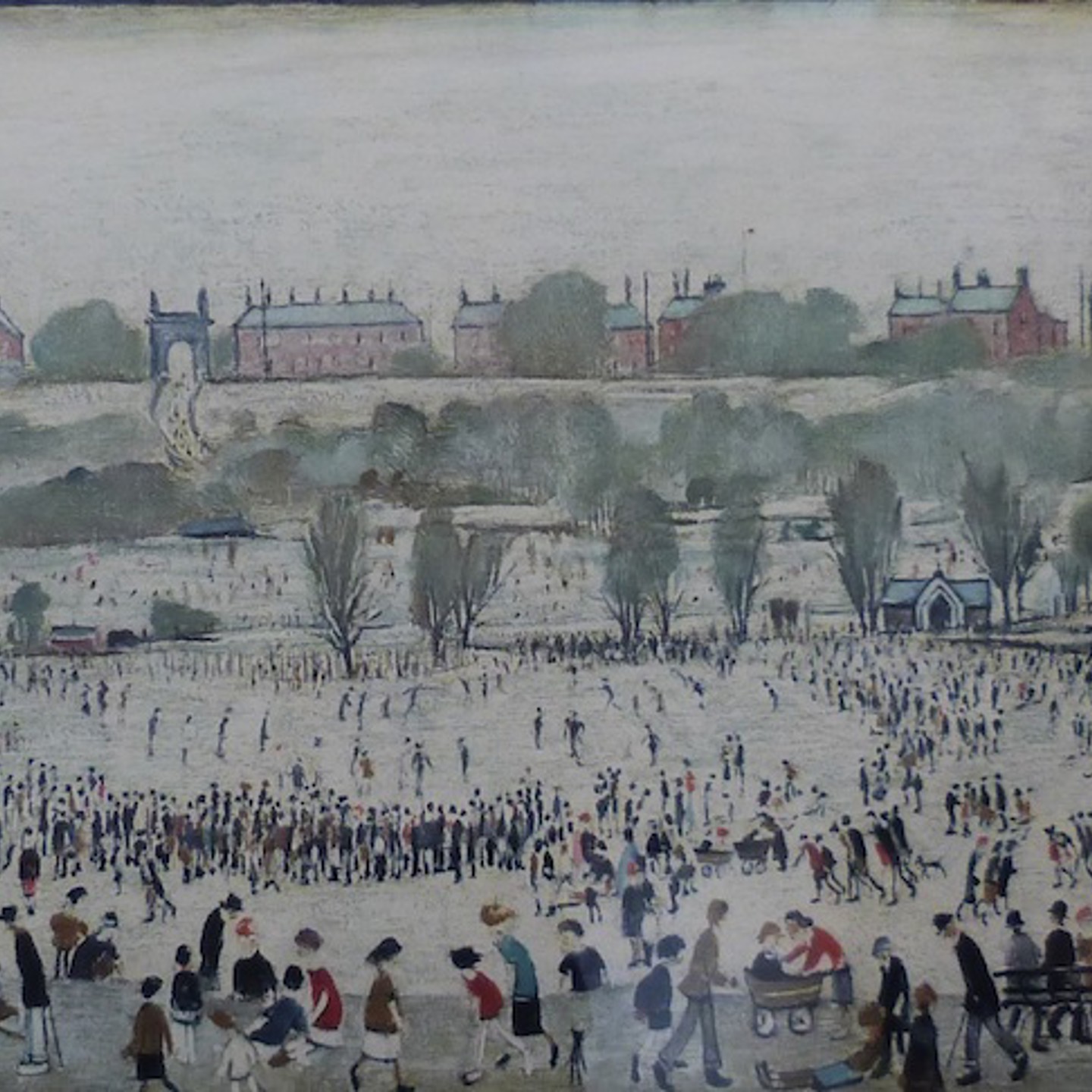 Lawrence Stephen Lowry R.A (1887 1976) Print 'Peel Park, Salford' Signed In Pencil By Lowry Ś3300
