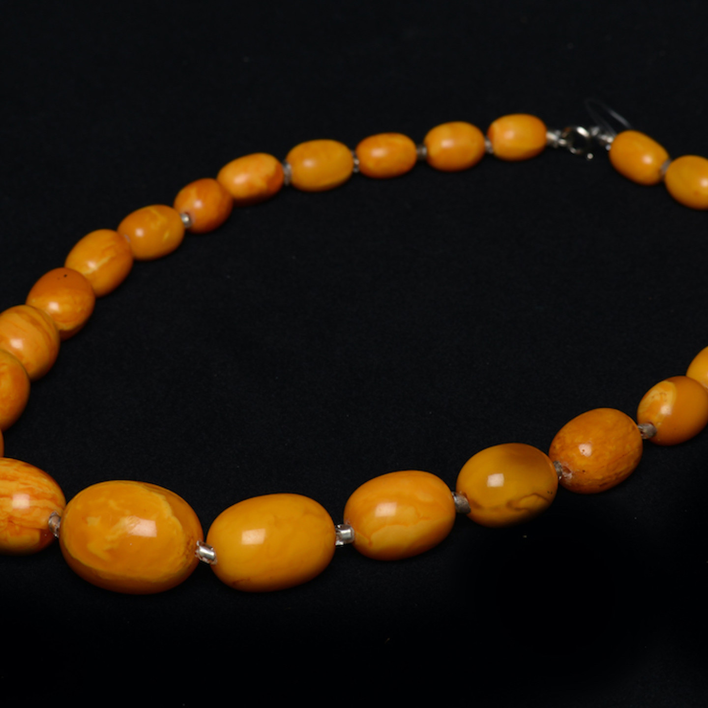 A Baltic Amber Necklace. Sold For £9000