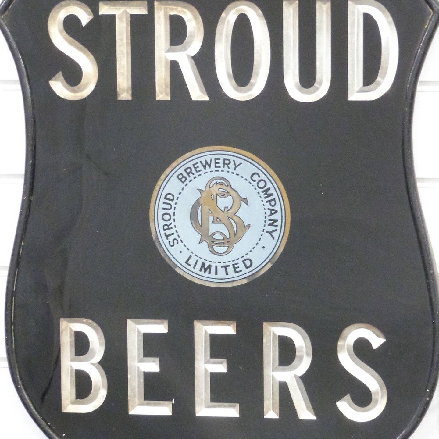 Stroud Brewery Company Limited 'Stroud Beers' Shield Shaped Advertising Sign Ś1,400