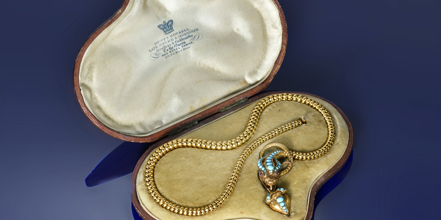 Hunt & Roskell Victorian serpent necklace, Sold for £6,800