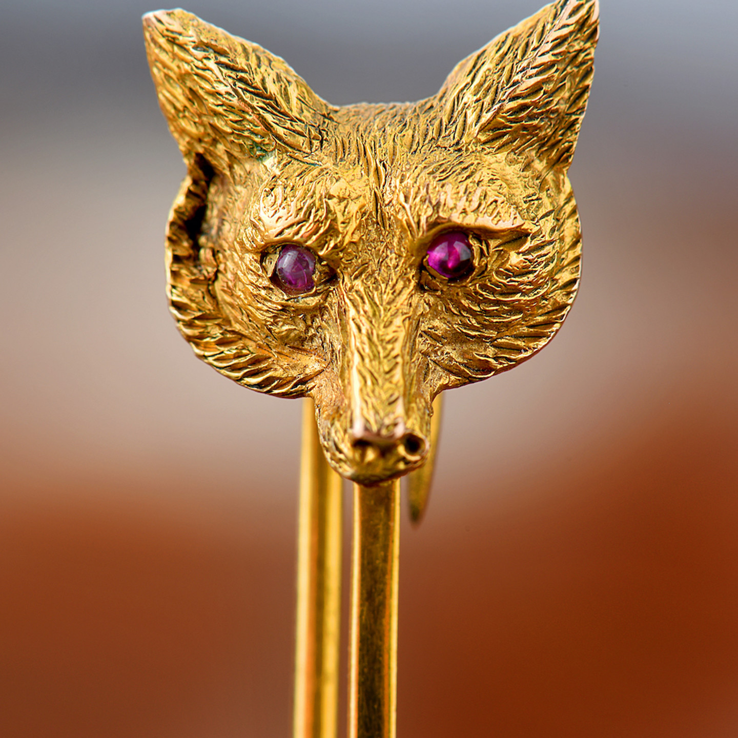 Edwardian 15Ct Gold Brooch In The Form Of A Fox. Sold For £300