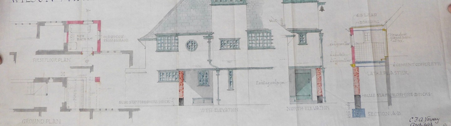 A Collection Of Architects Drawings By Voysey Relating To Perrycroft Sold Ś17,000