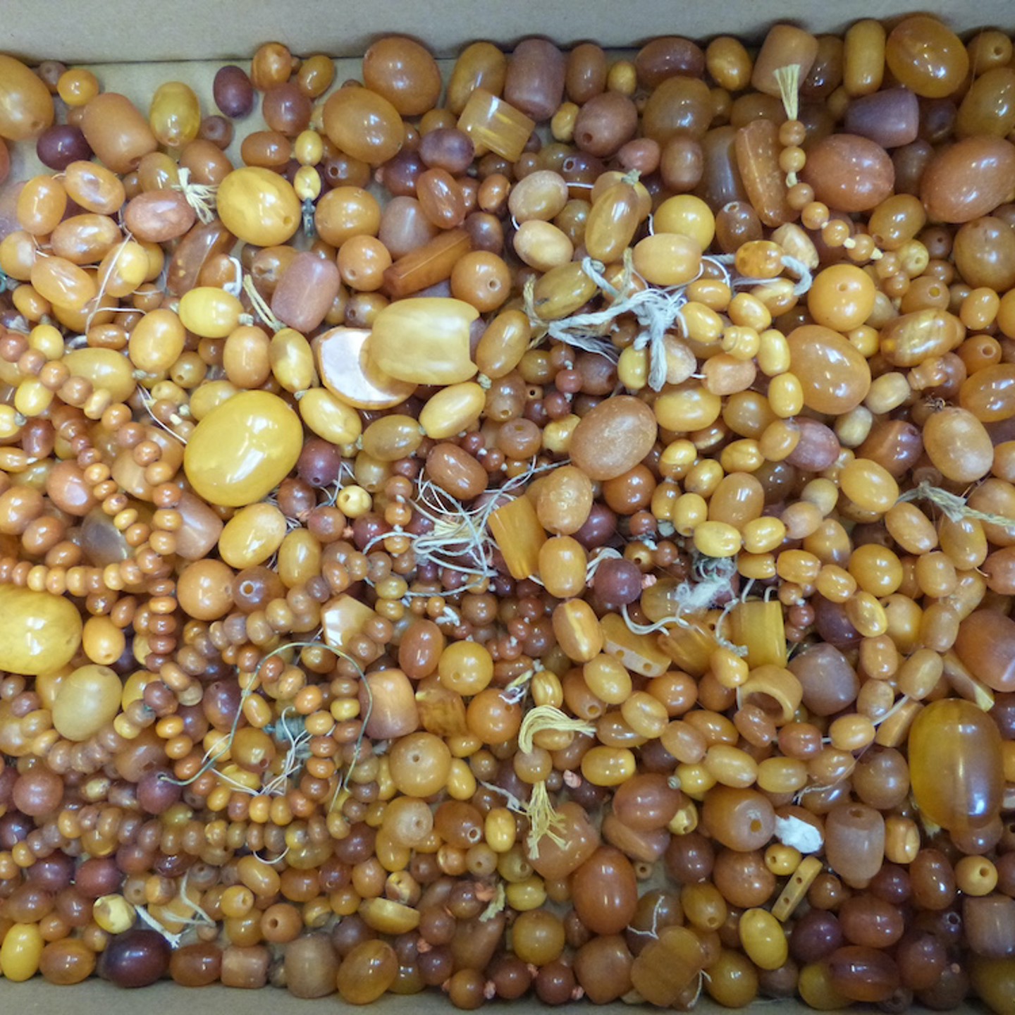 A Very Large Quantity Of Baltic Amber Beads. Sold For £8,400