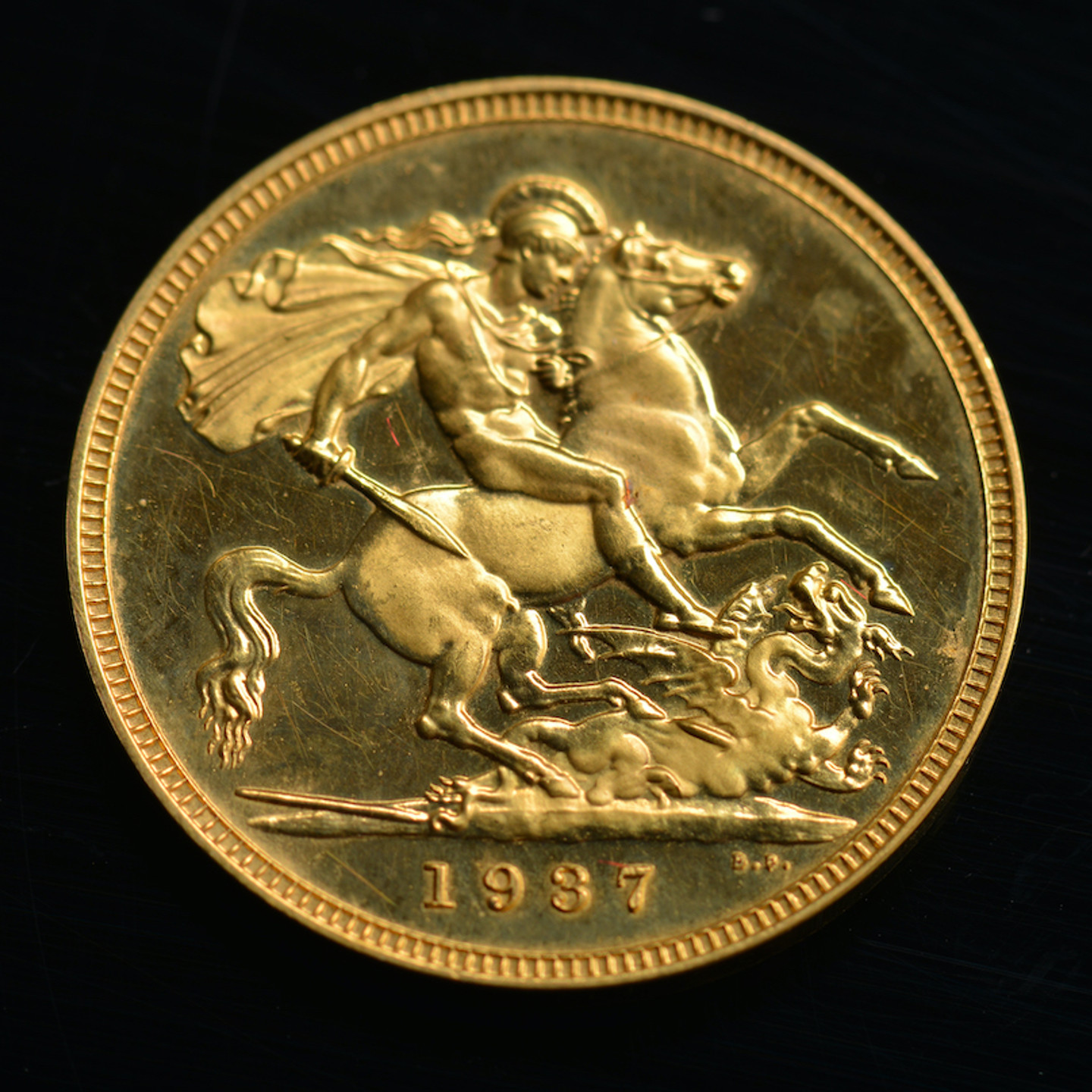 A 1937 Proof Gold Full Sovereign. Sold For Ś1750