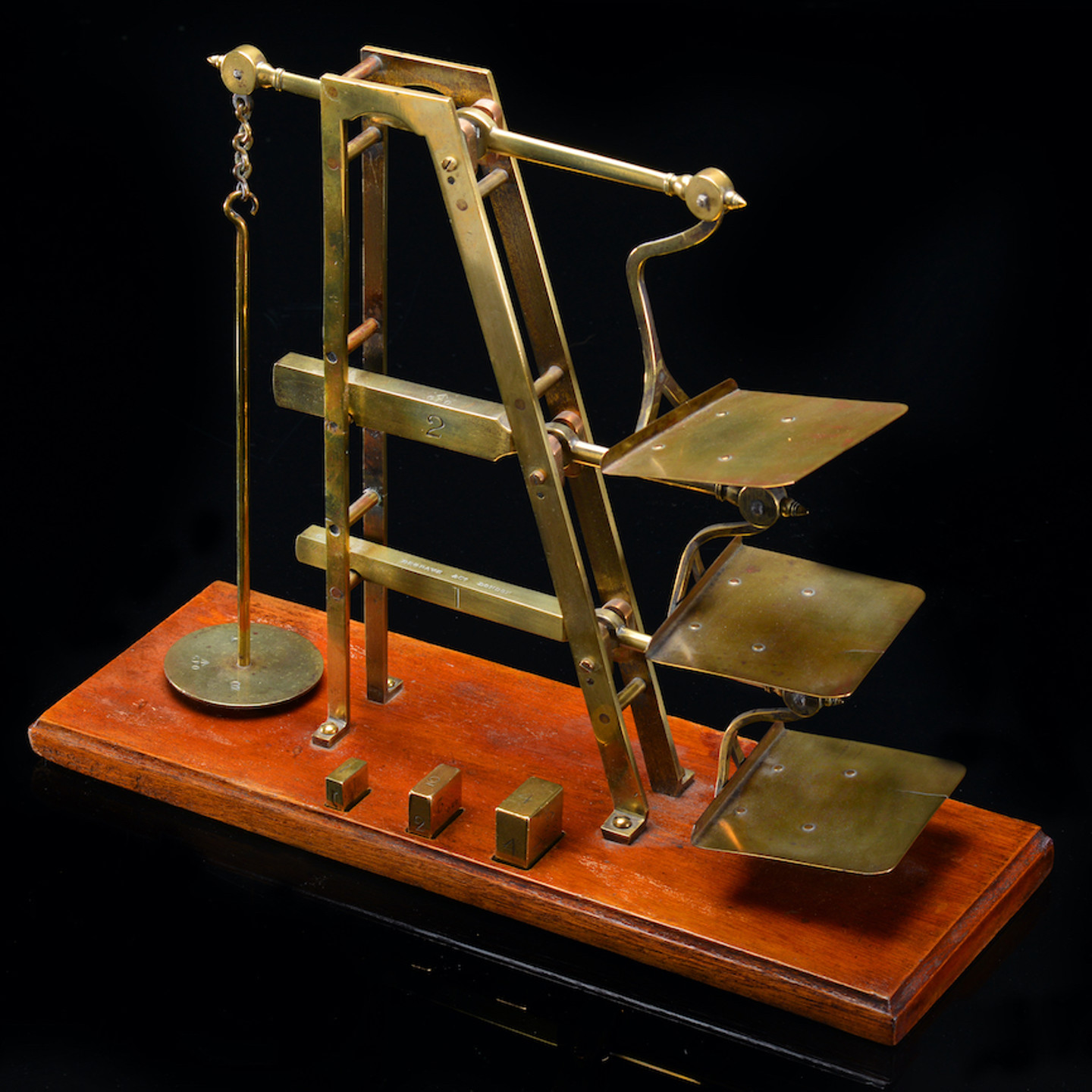 A Three Tier GPO Ladder Postage Scale By Degrave & Co London Sold £1,200