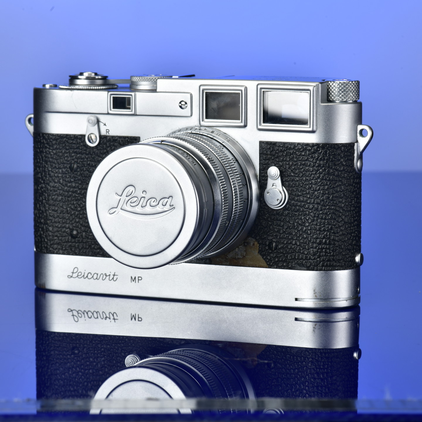 Leica MP 35mm rangefinder camera with chrome body, serial number 394, circa 1957